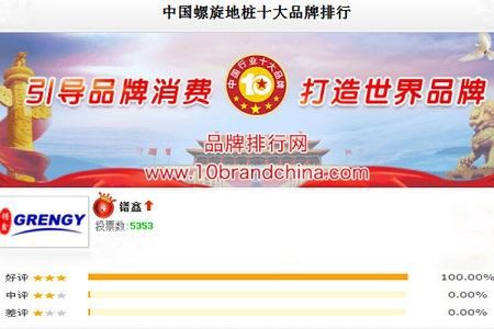 أفضل 10 علامات تجارية من كومة المسمار الأرضي في الصين في عام 2017