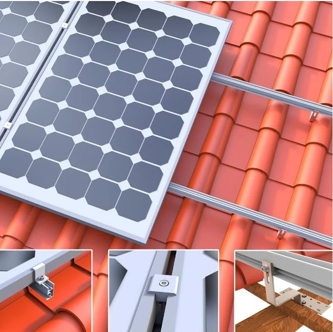 Stainless Steel Solar Panel Mounting Bracket Tile Solar Roof Hook