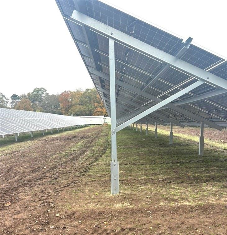 Piles Foundation Solar Racking For Commercial Projects high quality