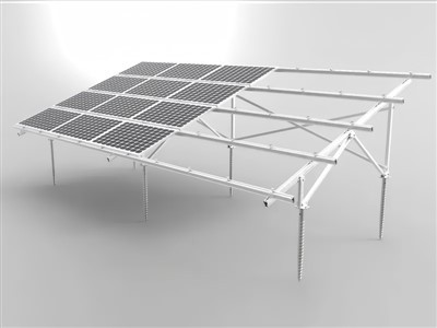 نظام التركيب الأرضي مع كومة حلزونية