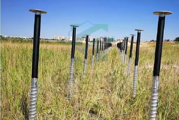 Solar Panel Ground Screws | Heavy-Duty Helical Piers For Solar Mounting Systems
