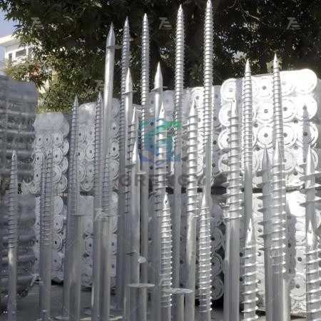 Spiral Ground Screw Installation Pile Earth Anchor Screw